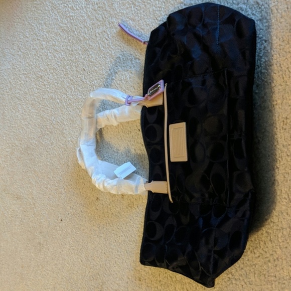 Coach Handbags - NWT Navy Coach Zippered Tote